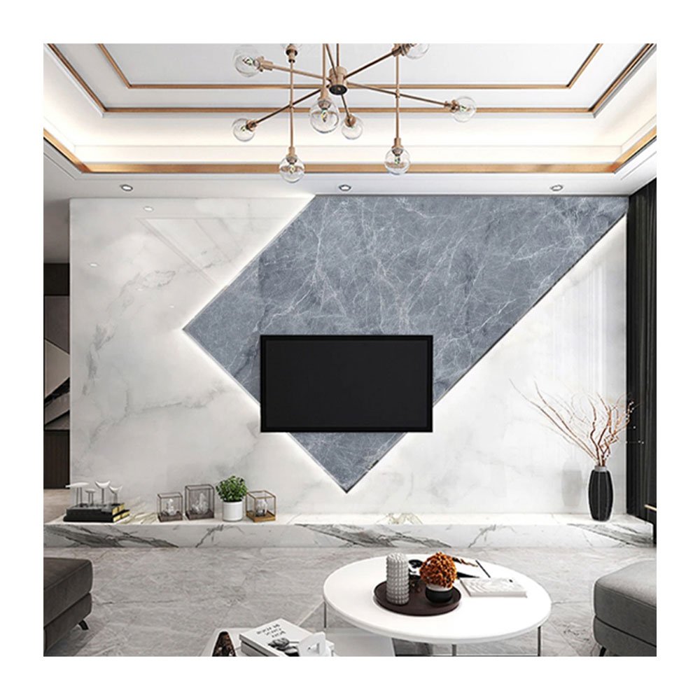 LT Cheap Price 3D UV Wall Panel Waterproof PVC Wall Decor Carbon Slate Wall Board For Home Decor 1220*2440 3mm 2mm
