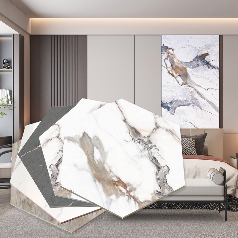 PET marble bamboo charcoal fiber flat board wood veneer wpc wall panel pvc marble sheet foam board interior decoration