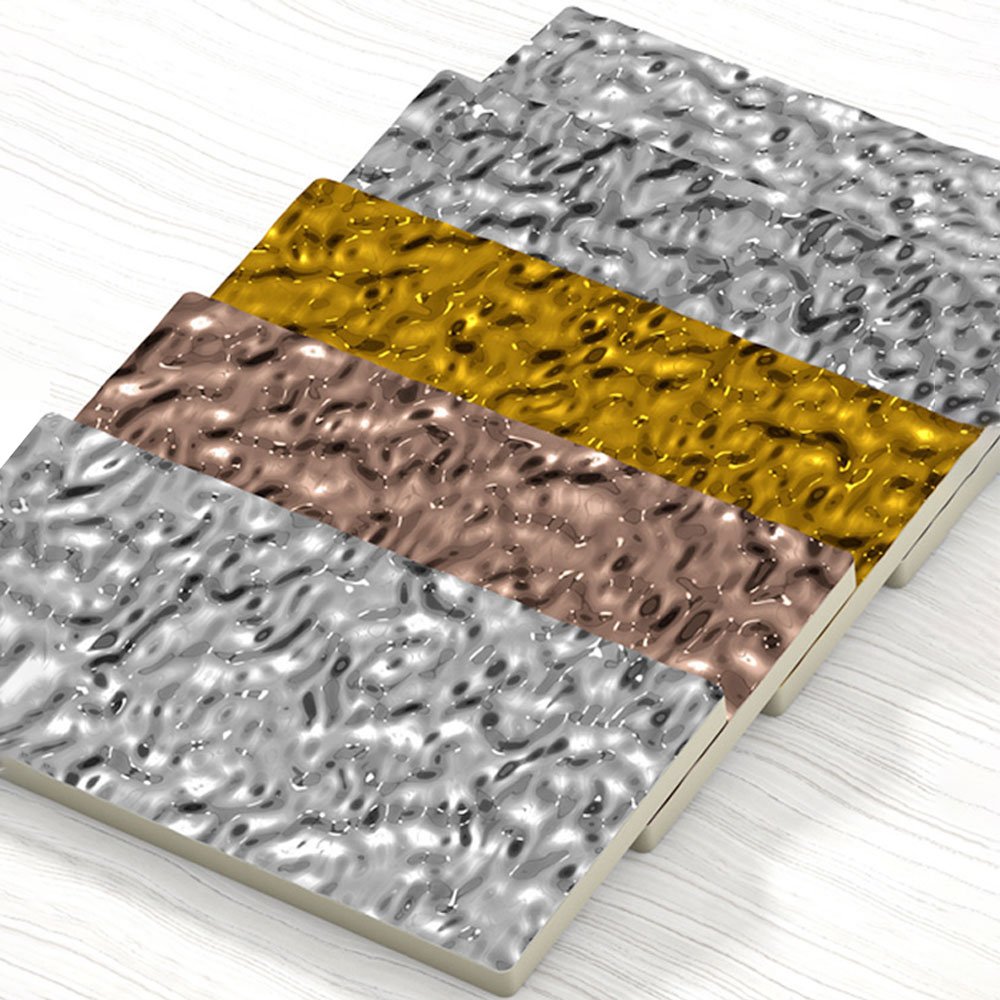 Longtime Wood veneer carbon crystal wall panel mirror decorative panel bamboo charcoal wood metal plate