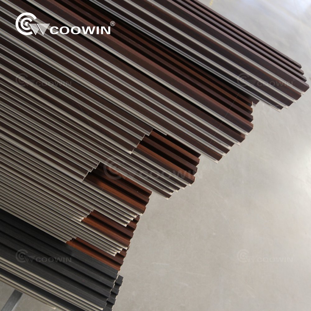 factory fire retardant slatted wpc panel for interior wpc wall panel and fluted wall panel wpc