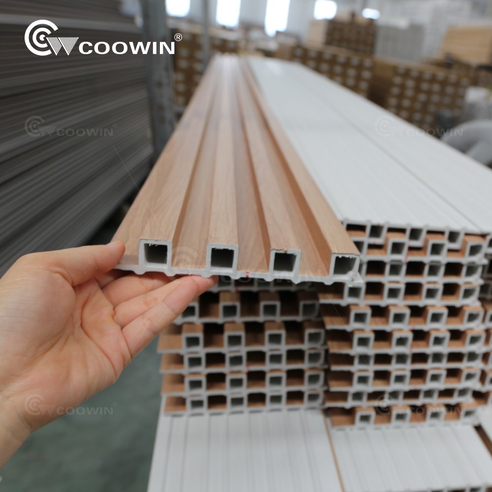 factory fire retardant slatted wpc panel for interior wpc wall panel and fluted wall panel wpc