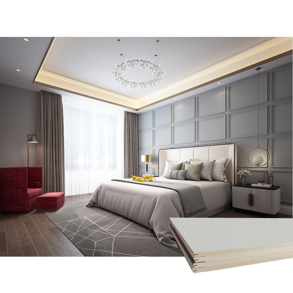 Golden Color European Wall Board Decorative Waterproof Wood WPC Wall Panels