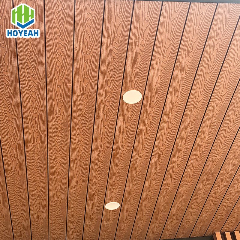 Own factory solid wood 3D interior room lath wood cladding decorative wall panel Wooden Grain Exterior Cladding Siding