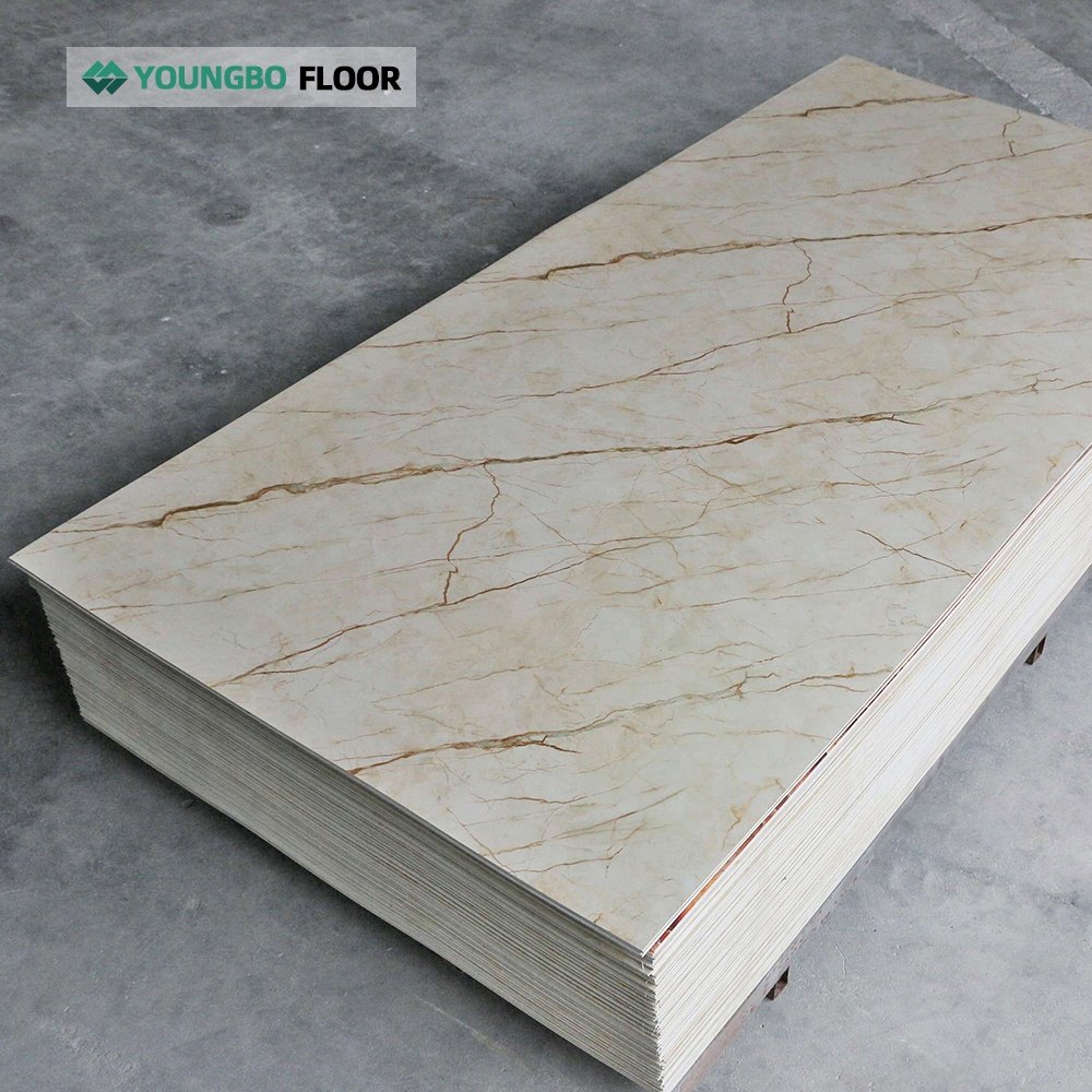 Marble Wood Grain Colors Wall Panel Luxury Vinyl PVC Marble Glossy Wall Board Stone Plastic UV Plate for Home