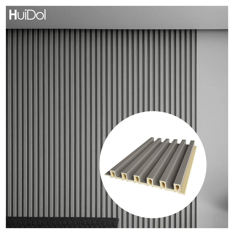 Fluted Interior Design 3D Wall Decor Siding Plank Sandwich Board Solid Slats Timber Wooden Cladding Products Plank Panel