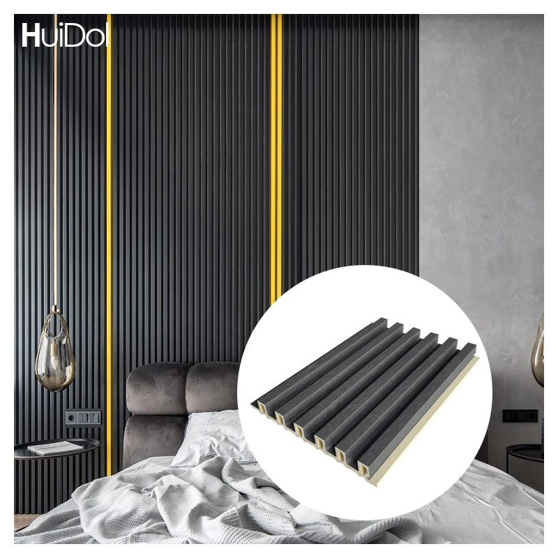 Fluted Interior Design 3D Wall Decor Siding Plank Sandwich Board Solid Slats Timber Wooden Cladding Products Plank Panel