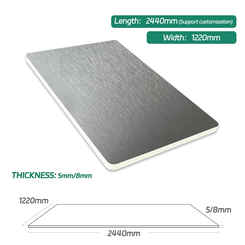 High Quality Customizable wall panel bamboo charcoal metallic board PVC Panel wall