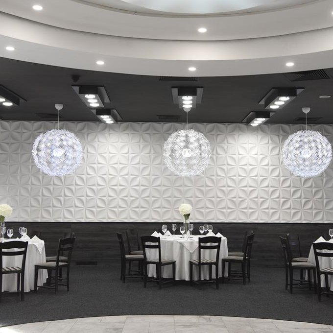 Plant fiber decorative mural 3d wallpaper 3d wood wall panels for home deco