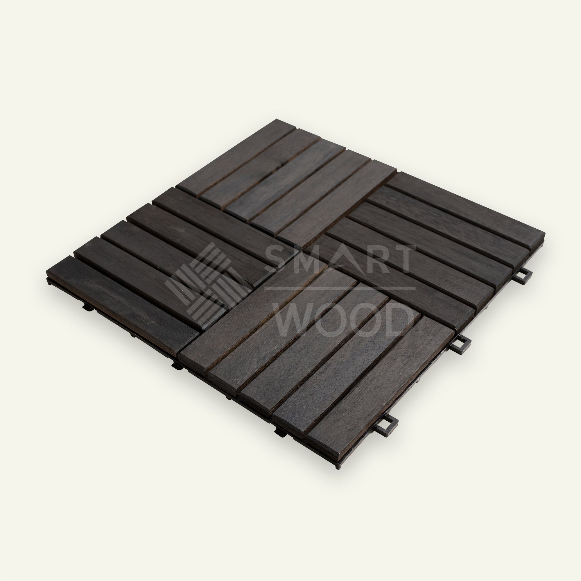 WPC DECKING TILE PLASTIC COMPOSITE BEST SELLING ACACIA OUTDOOR DECKING TILES 300X300X8/12/15MM FROM SMARTWOOD