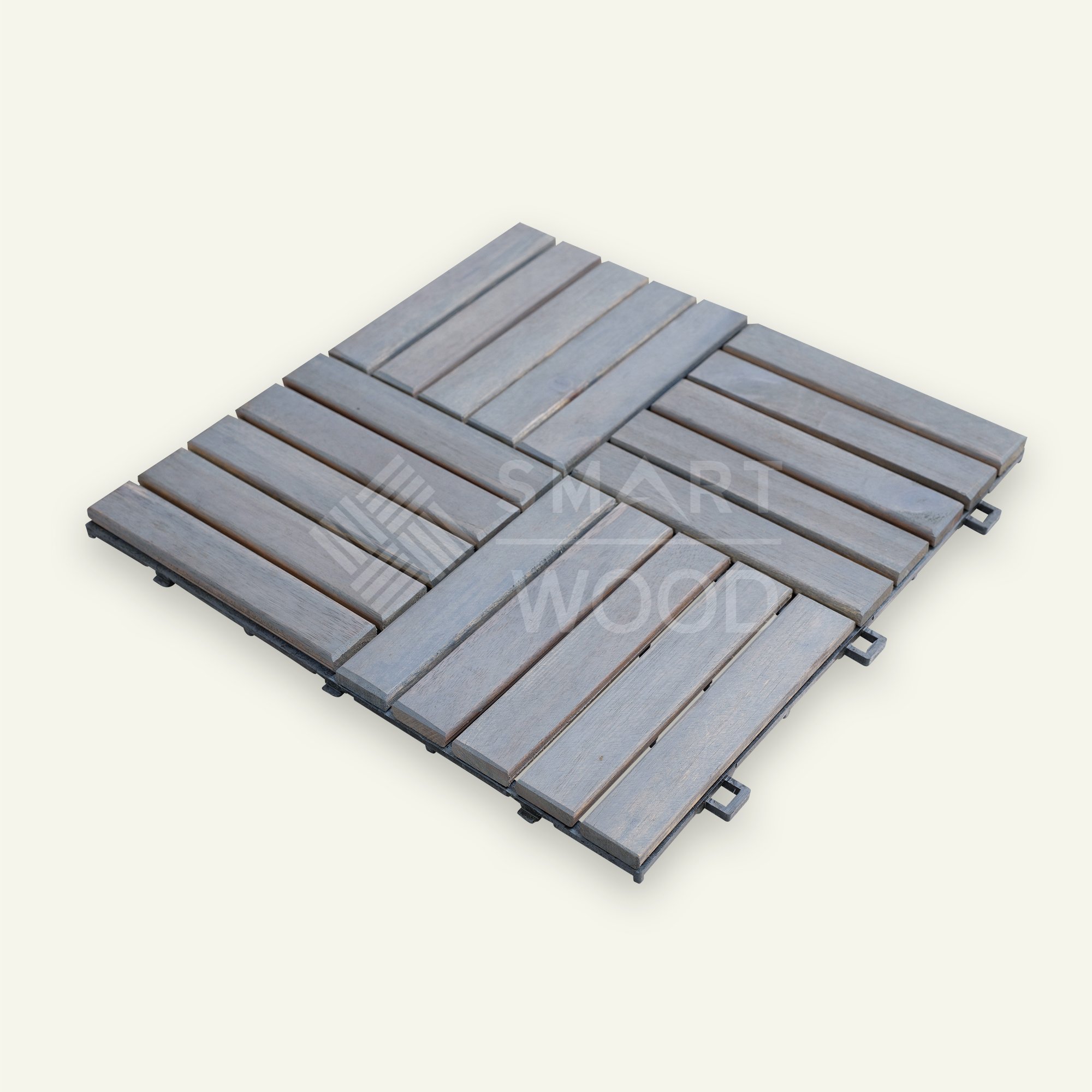 WPC DECKING TILE PLASTIC COMPOSITE BEST SELLING ACACIA OUTDOOR DECKING TILES 300X300X8/12/15MM FROM SMARTWOOD