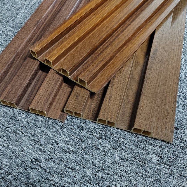 Akuslat Customized Outdoor Wall Panel Wpc Exterior Wall Panel board Wpc Fluted Wood Interior Wall Panel