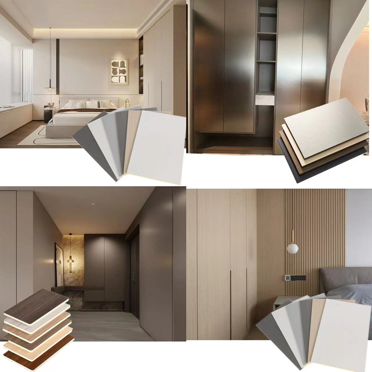 Home Decorative Wall Panels Wall Interior Other Board Wood Grain Wall Panel WPC Bamboo Charcoal Wood Veneer