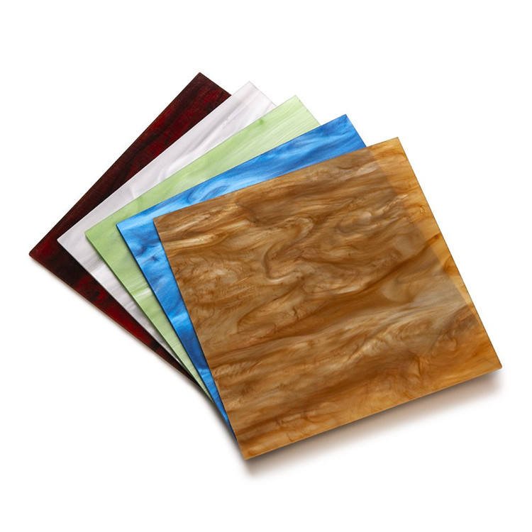 texture Laminated acrylic Ceiling panel Custom size lamina artificial de marmol plastic marble board acrylic Decorative Board