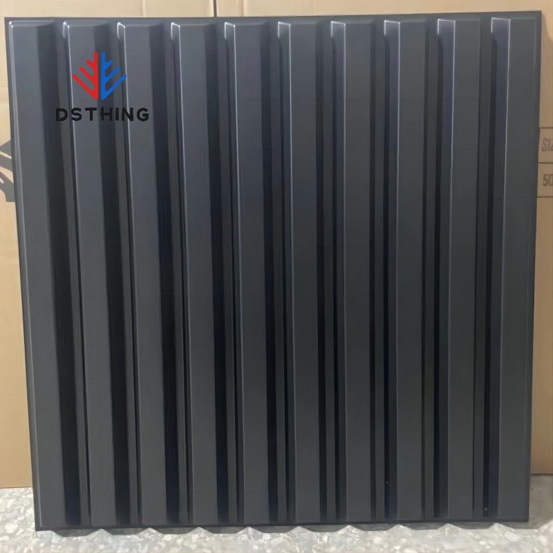 AISEN DECOR Waterproof High Quality Peel And Stick Easy To Install 3d Pvc Wall Art Panel Embossed Wall Board Sofa Background