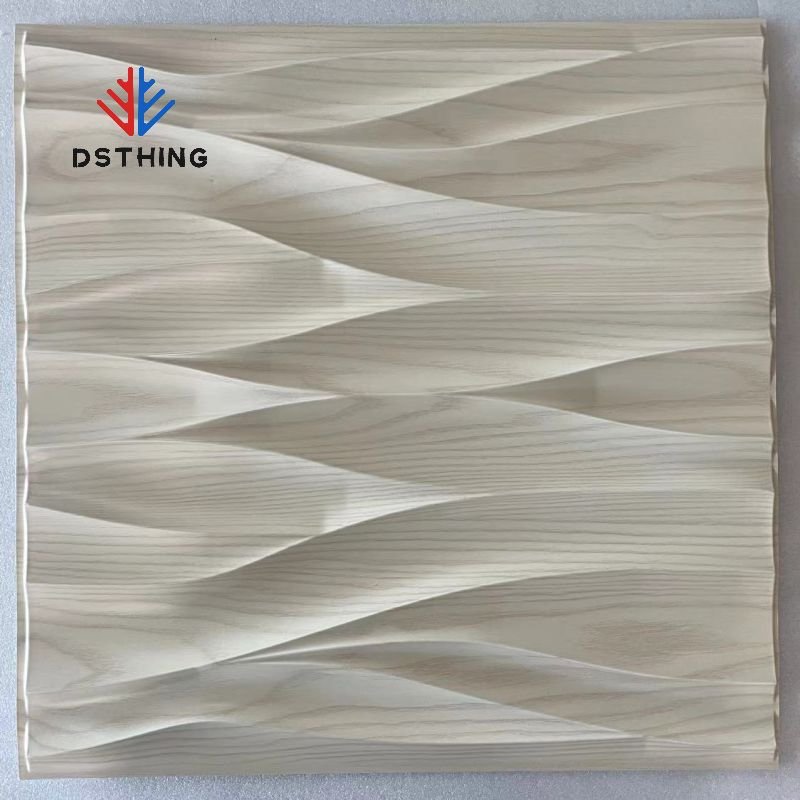 AISEN DECOR Waterproof High Quality Peel And Stick Easy To Install 3d Pvc Wall Art Panel Embossed Wall Board Sofa Background