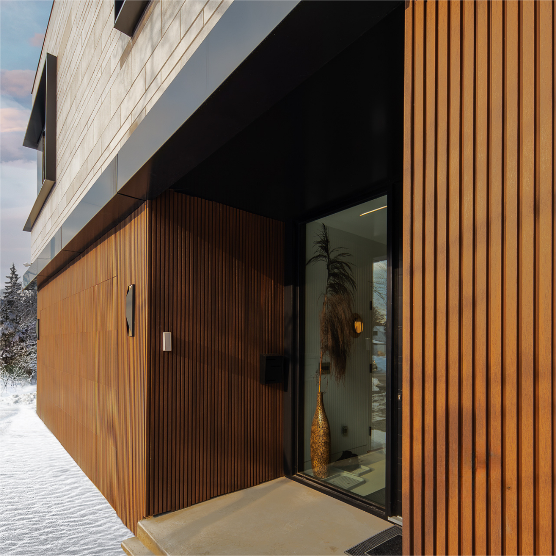 Modern design water proof WPC wall cladding Wood plastic composite grille panel for interior exterior wall