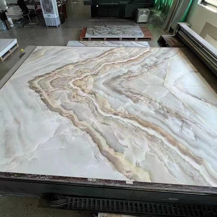 Elegant UV Marble Panels Providing Superior Strength and Aesthetic Appeal 3D Printing Technology Wall Panel for Hotel