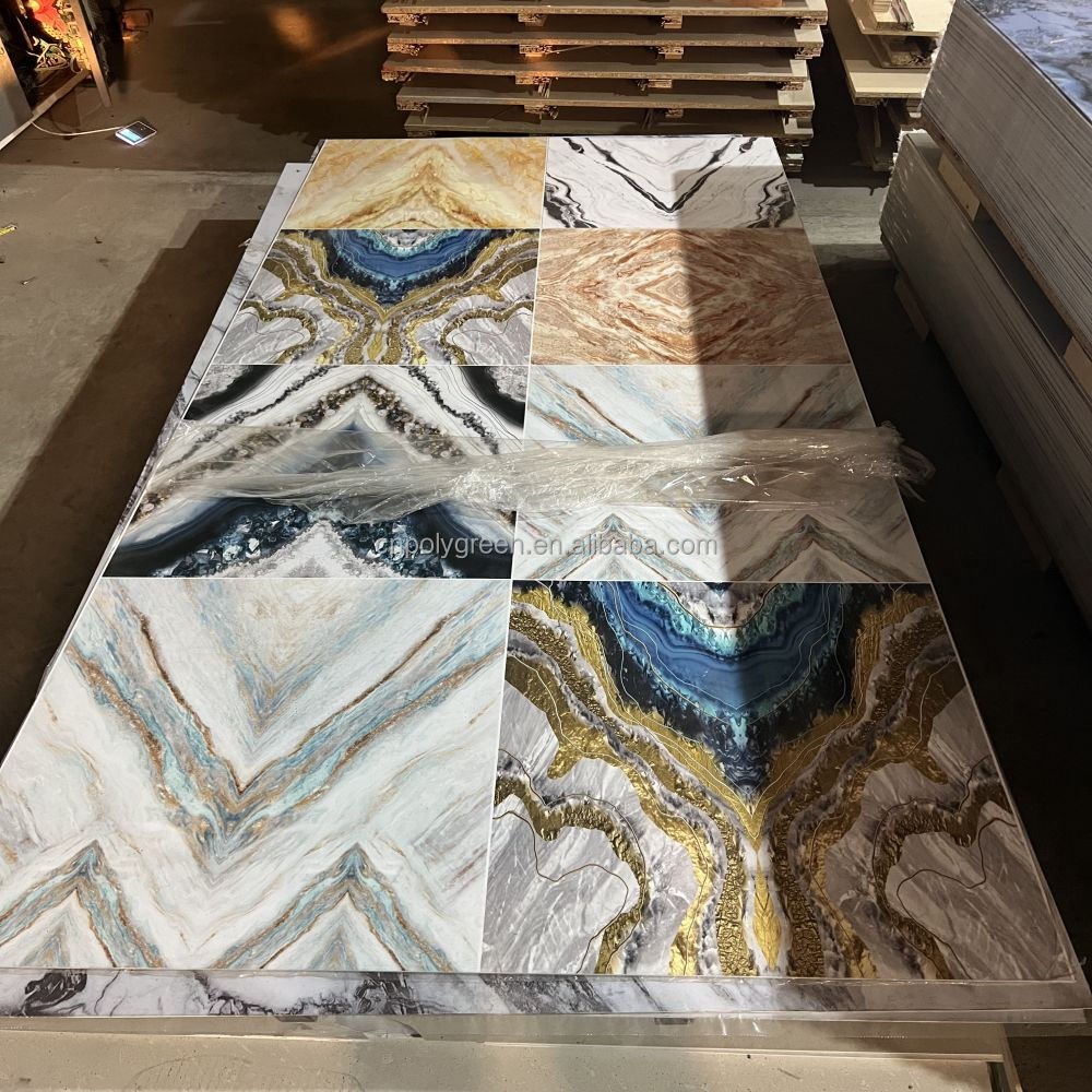 Elegant UV Marble Panels Providing Superior Strength and Aesthetic Appeal 3D Printing Technology Wall Panel for Hotel