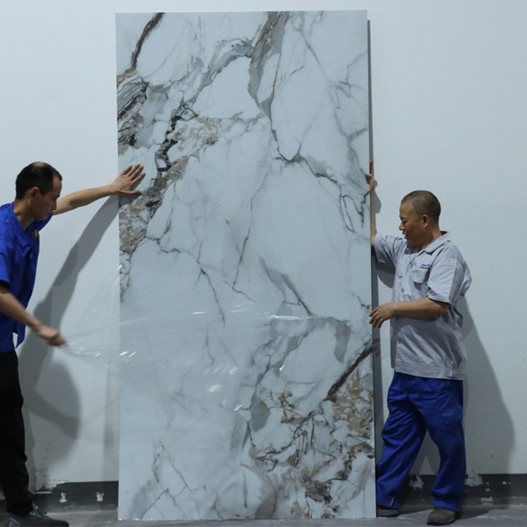 1220*2440*3mm UV Board Waterproof Plastic Sheet High Glossy PVC UV Marble Sheet for Wall Decoration