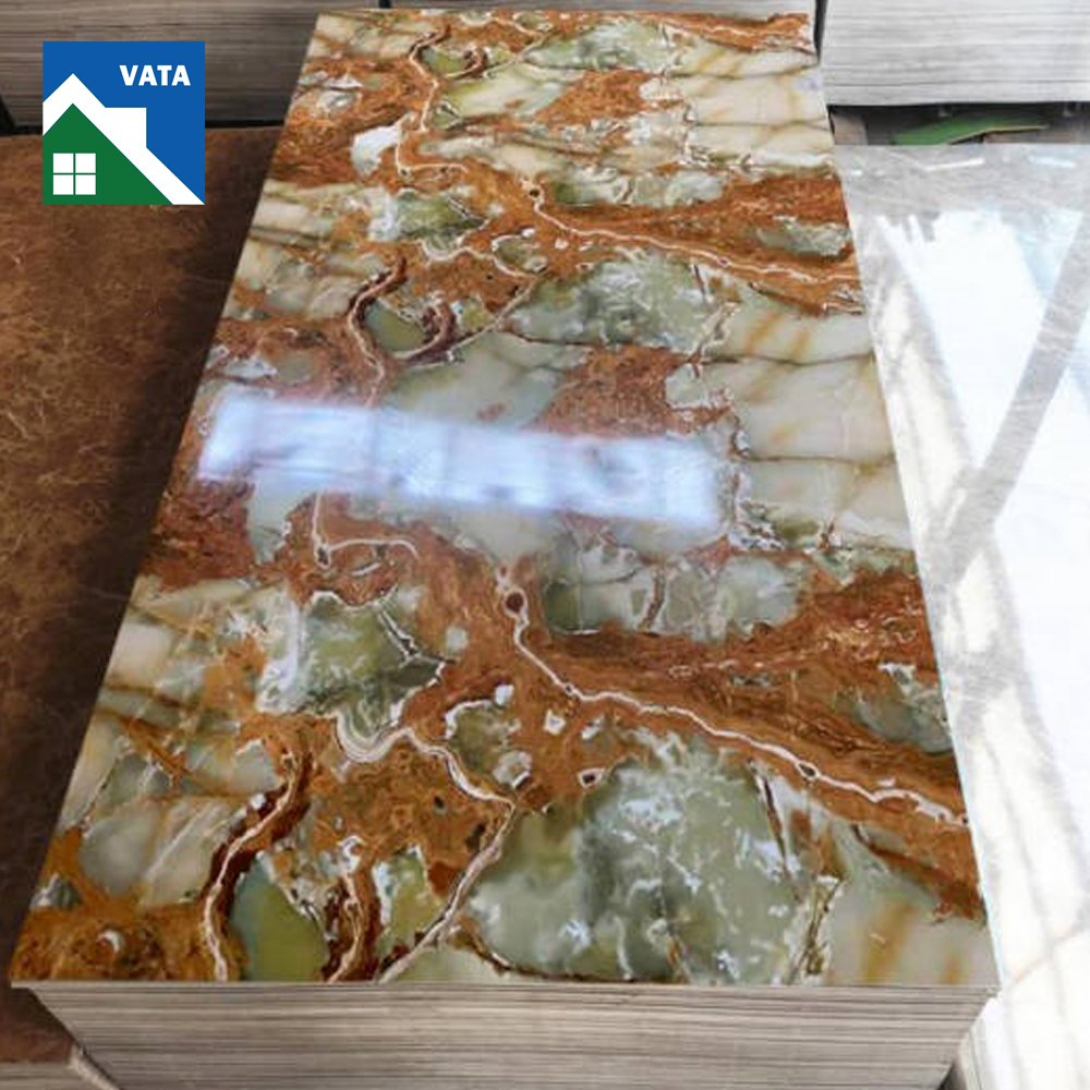 1200*2400 4x8ft Decorative UV Panels High Quality PVC UV Marble Sheet Plastic PVC Sheet for Wall Panel