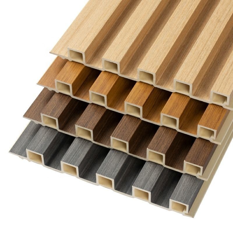 WPC Interior wall board Water Proof Wood Plastic Composite Cladding fluted panel Wpc Wall Panel