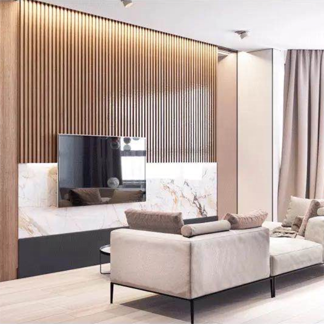 WPC Interior wall board Water Proof Wood Plastic Composite Cladding fluted panel Wpc Wall Panel
