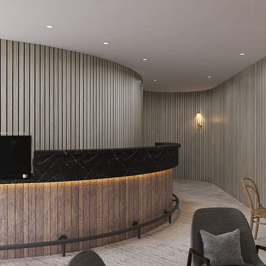 Kasaro High Quality Fluted Exterior Wall Cladding Decorative Sound Proof Acoustic Fabric Flexible Wood Wall Panel Panel