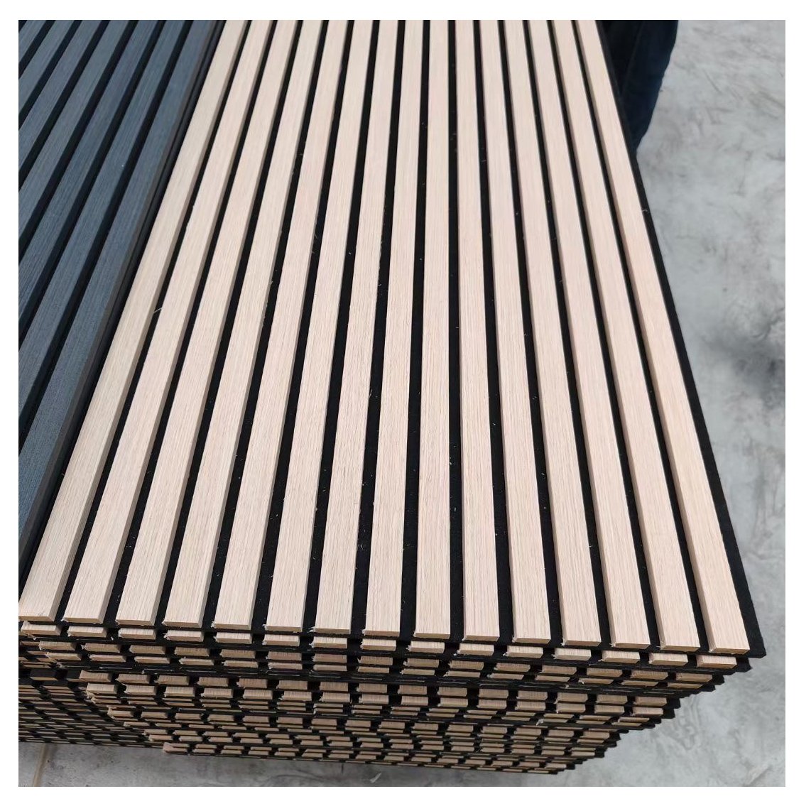 Akupanel Modern Interior Wood Acoustic Wall Panels Soundproof Slats for Apartment Sound Proof Wall Decoration