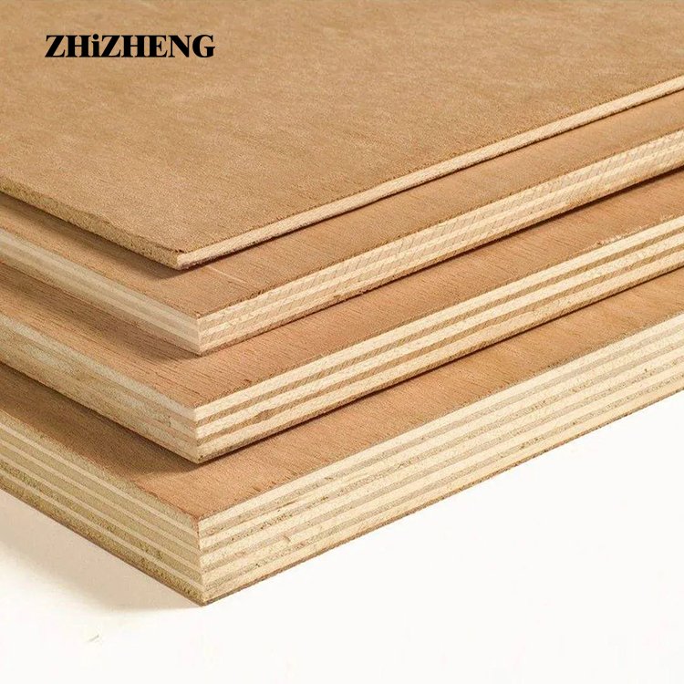 High Glossy E0 E1 Furniture Grade Plywood Eucalyptus Board Moisture-Proof Wood Grain Melamine White for Cabinets Price