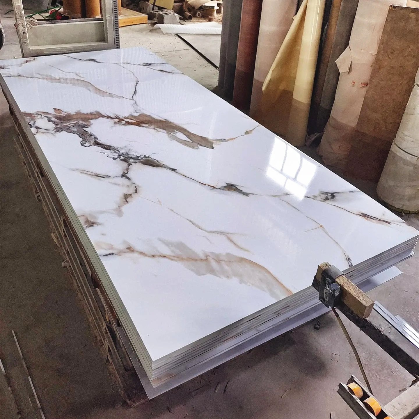Indoor High Glossy Bedroom Other Boards Waterproof Interior Decoration Design UV Marble Sheet Marble Wall Panels Boards