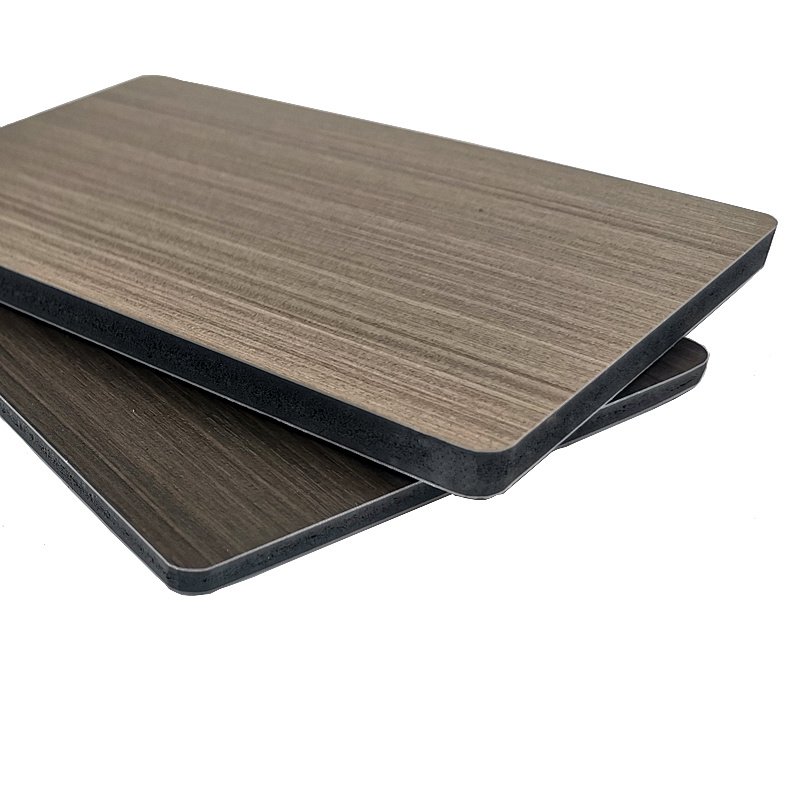Modern Striped Bamboo Charcoal Fiber WPC Wall Panels Waterproof Soundproof Metal Surface Wood Background Household Hospital