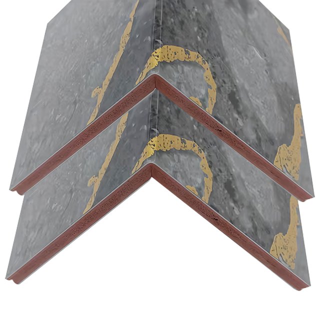 Pink wall panel new material PVC UV marble red rock board for wall decoration bamboo charcoal board