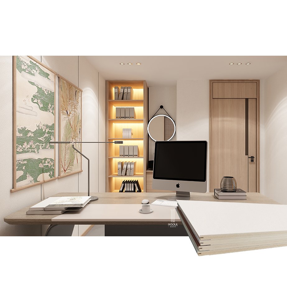 Eco-friendly soundproof fireproof bamboo fiber cement texture decorative wpc wall board