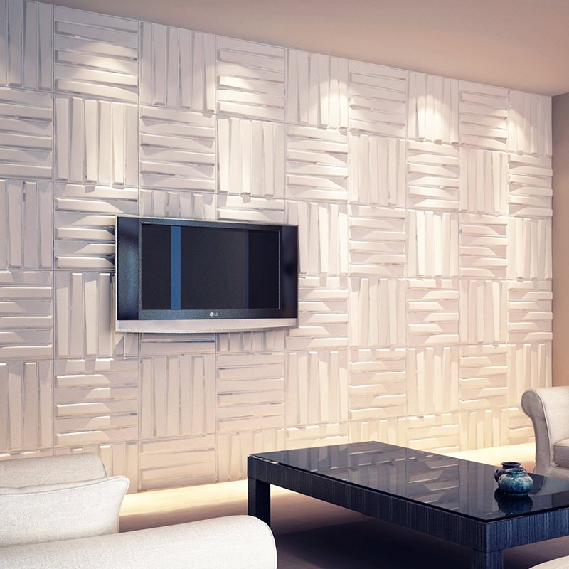 Bamboo 3D Geometric Pattern PVC Wall board For Interior Home Hotel Wall 3d panels other wallpaper/wall panels