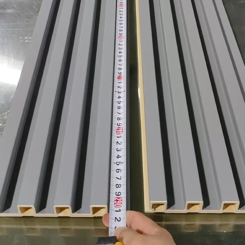 Best Price WPC wall fluted panel waterproof composite indoor decoration polyurethane wooden board
