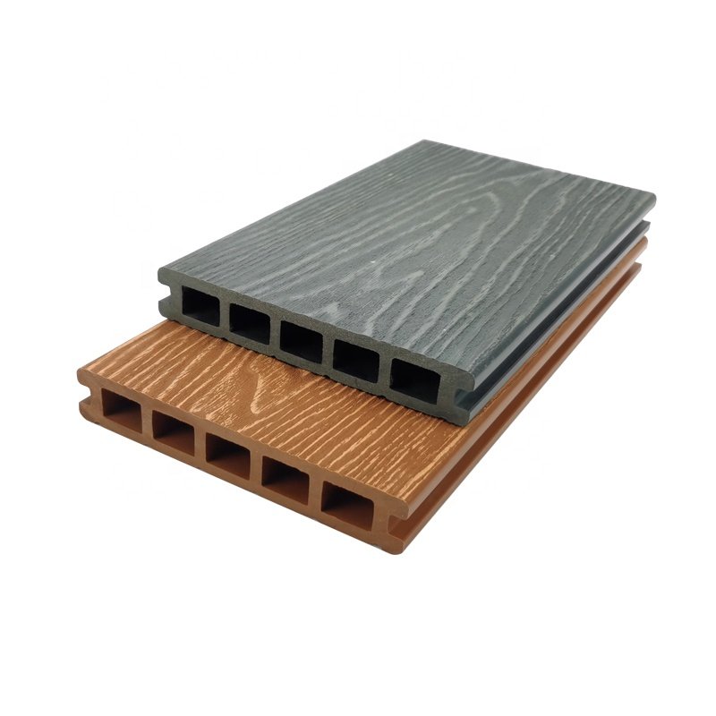 WPC 3D embossed flooring woodgrain planks wpc decking solid hard wood board flooring