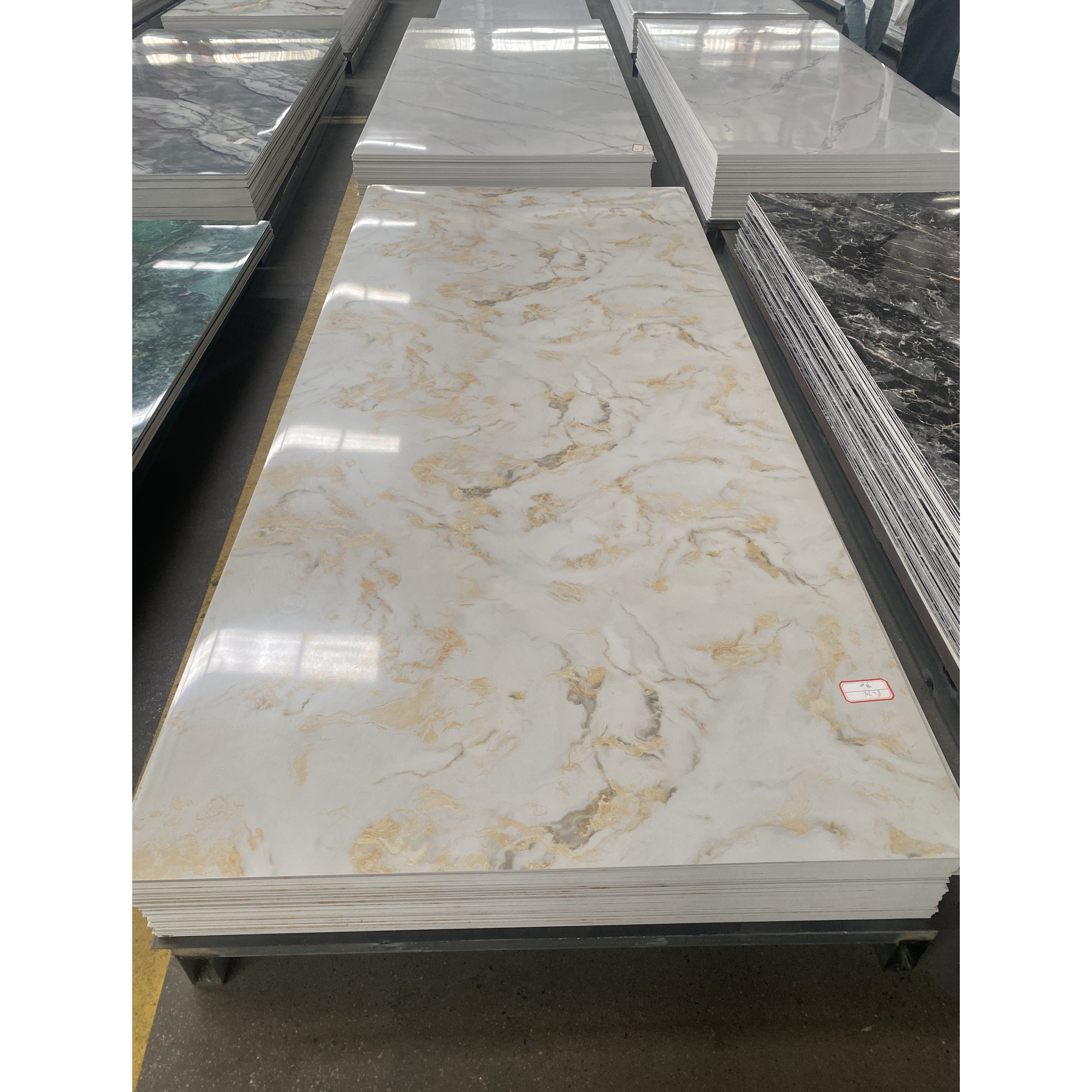 4'x9' UV Board Wall Sheet 2.8mm UV Decoration Golden