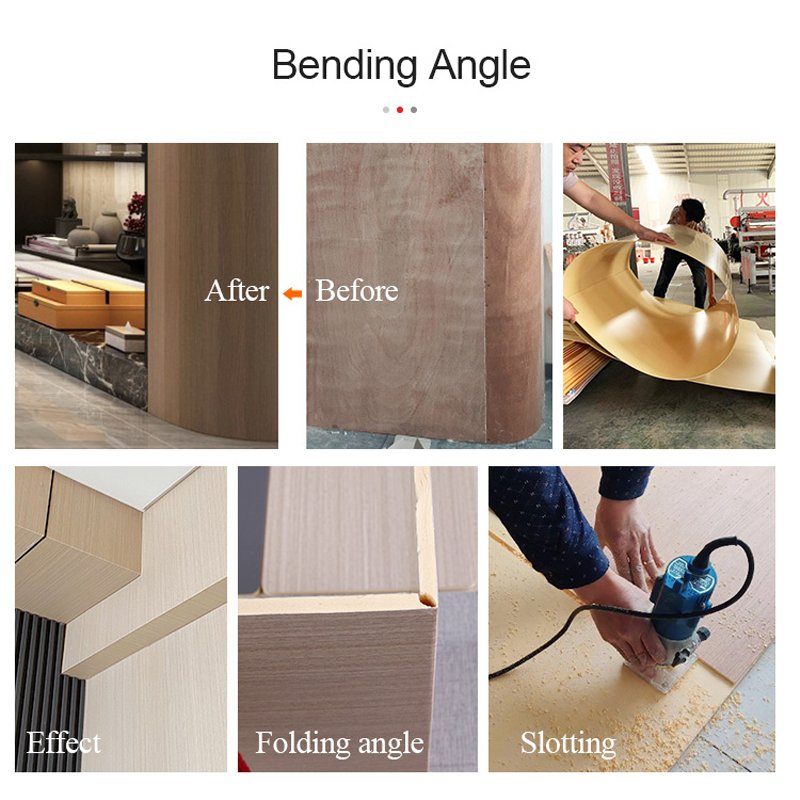 Bamboo Charcoal Wood Veneer Wood Grain Wall Panels Indoor decorative panel Special board for office home decoration engineering
