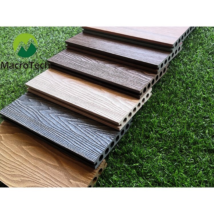 Outdoor flooring wood plastic material stone composite board timber decking patio tiles