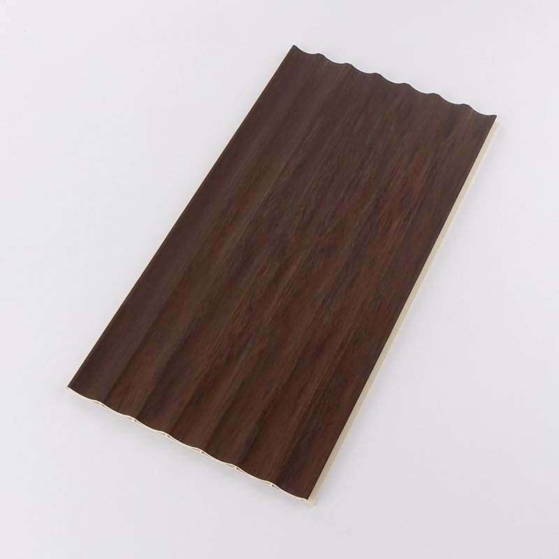Hot Sale Interior Wall Panels PVC Waterproof Wave Shape Board 210*10 mm For Indoor Decoration