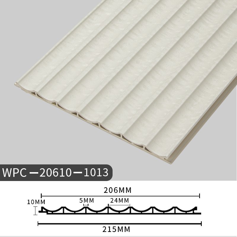 Hot Sale Interior Wall Panels PVC Waterproof Wave Shape Board 210*10 mm For Indoor Decoration