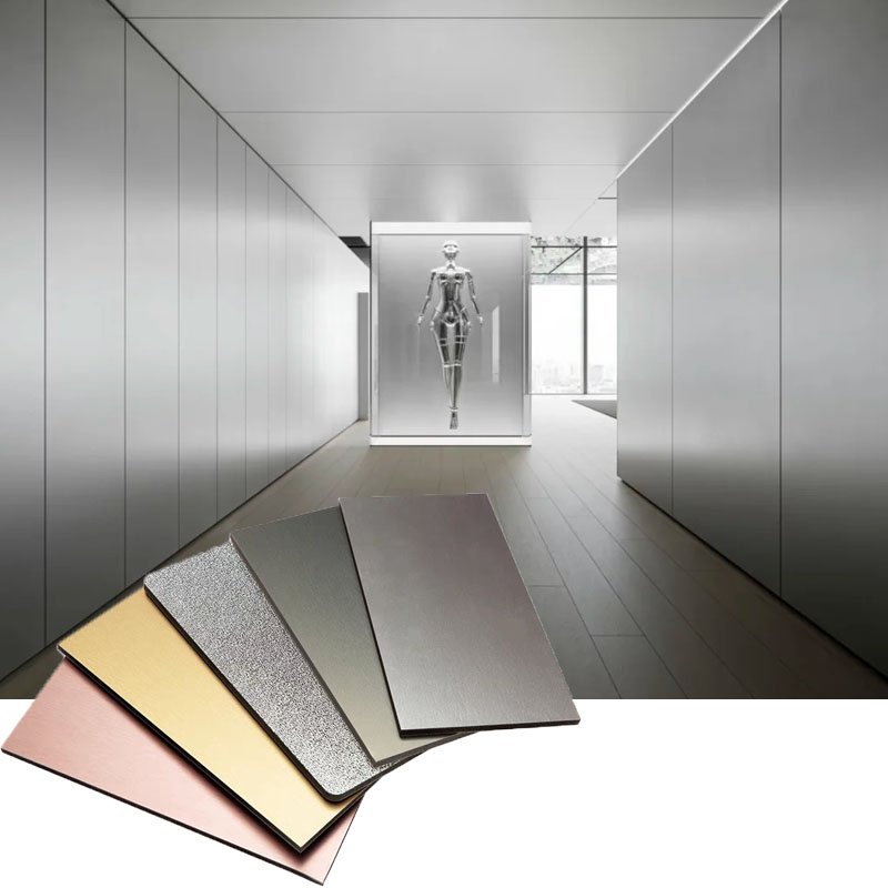 Bamboo Charcoal Wood Metal Plate Mirror Panel Wood Veneer Panel Bamboo Wood Fiber Metal WOODENVENEER WALL PANEL