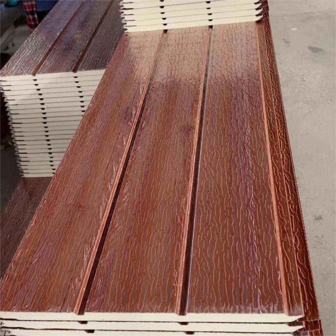 16mm Decorative Wall Panel PU Sandwich Panels Exterior Wall Metal Insulation Board Price Polyurethane Insulation Board