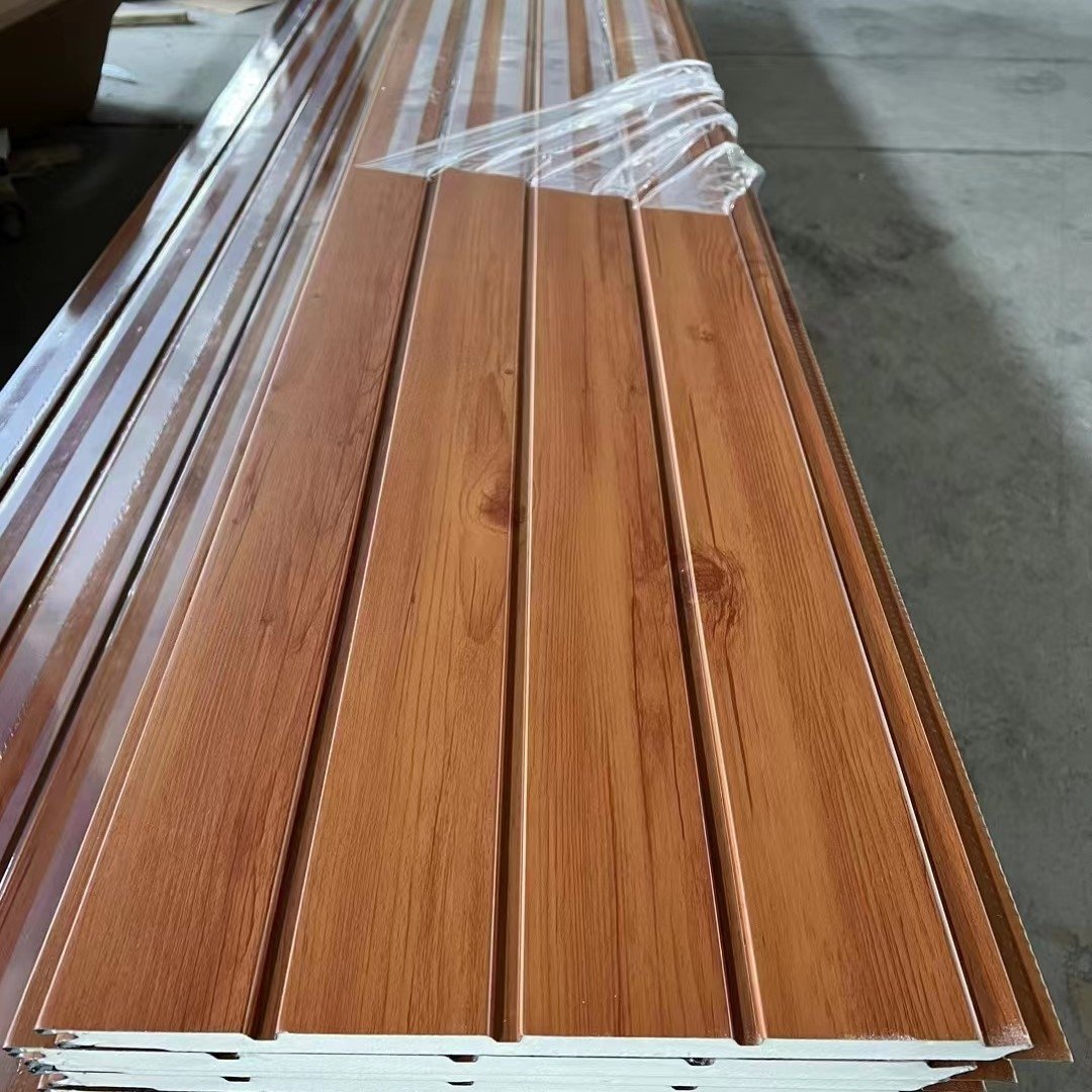 16mm Decorative Wall Panel PU Sandwich Panels Exterior Wall Metal Insulation Board Price Polyurethane Insulation Board