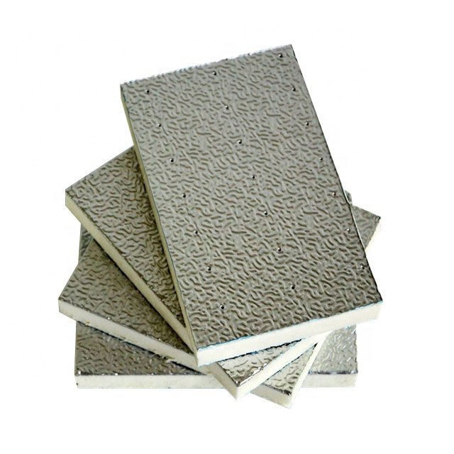 High temperature resistance Aluminum foil PIR/PU insulation panel pre-insulated ducts composite board