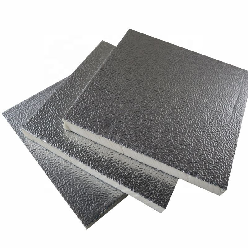 High temperature resistance Aluminum foil PIR/PU insulation panel pre-insulated ducts composite board