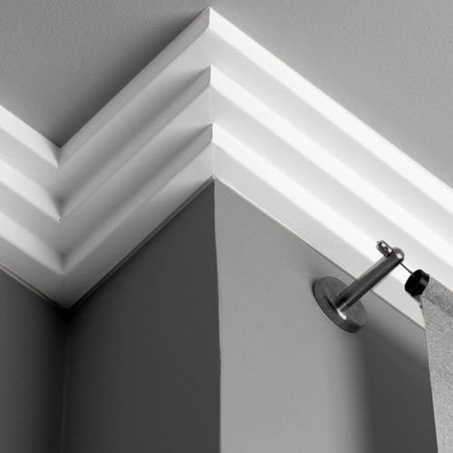 Pre-Primed MDF Pine Wood PS Skirting Crown Trim Casing Moulding Hotel Decorations Crown Moulding Trim Casing Moulding