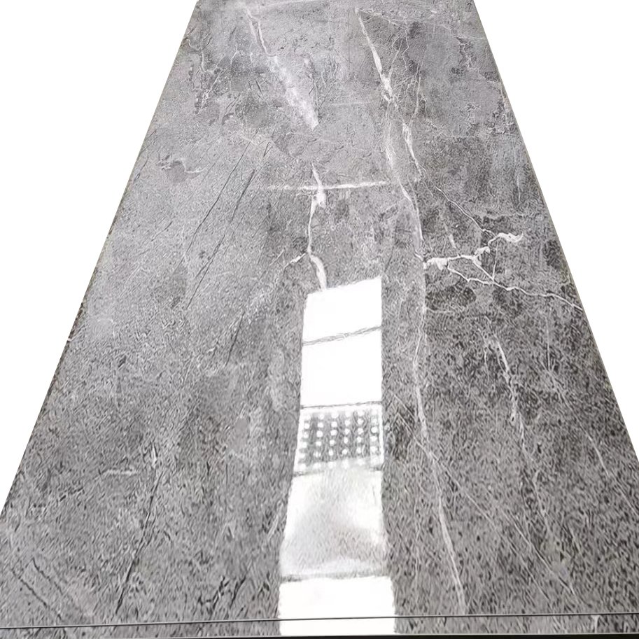 High glossy marble uv sheet 1220*2440*3mm uv board Waterproof panel pvc uv marbl for interior decoration