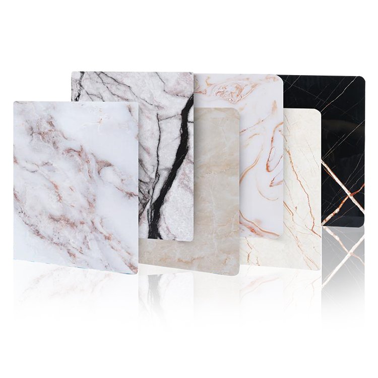 High glossy marble uv sheet 1220*2440*3mm uv board Waterproof panel pvc uv marbl for interior decoration