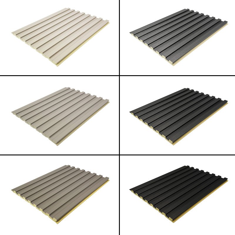 Reasonable Price Low Price 3D Wood Veneer Fluted Cladding Wpc Decor Wall Panel Board For Indoor Tv Background Wall Decoration